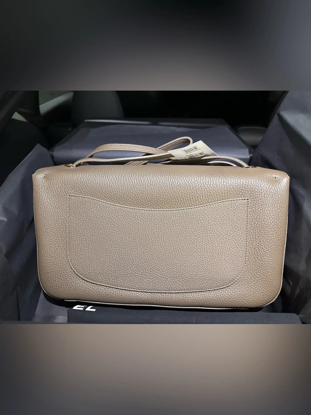 CHANEL Maxi Flap Small Dark Khaki with Gold Hardware